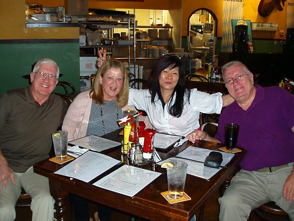 Fred , Bubba and their wives at their recent reunion!