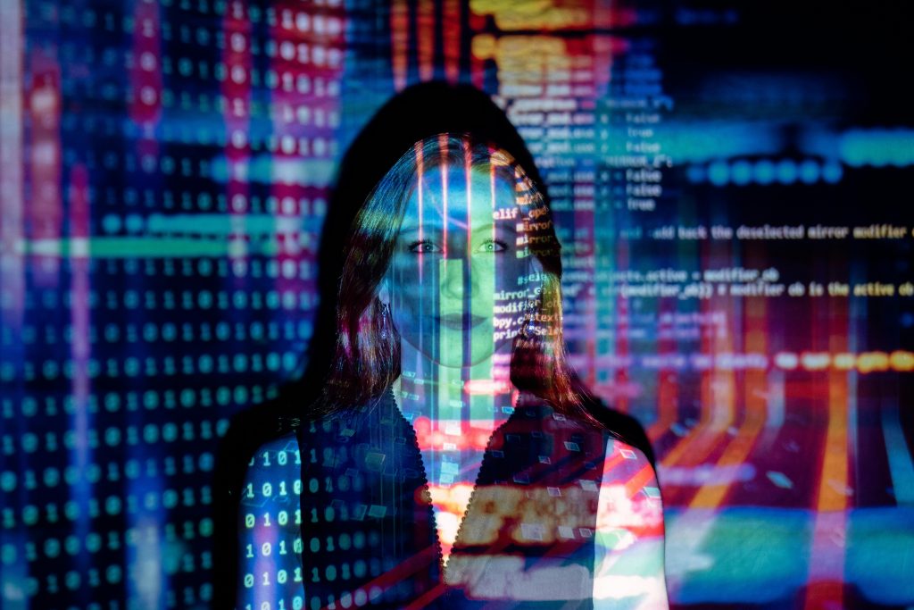 female law enforcement agent using OSINT tools