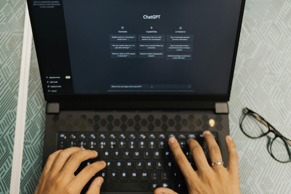 person using chatgpt AI in debt collections activities